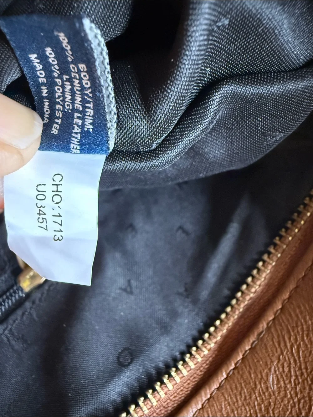 Brown Woven Leather Cole Haan Large Tote Bag